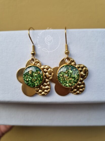 18K Gold plated Flower earrings