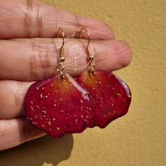 Rose petal Earrings